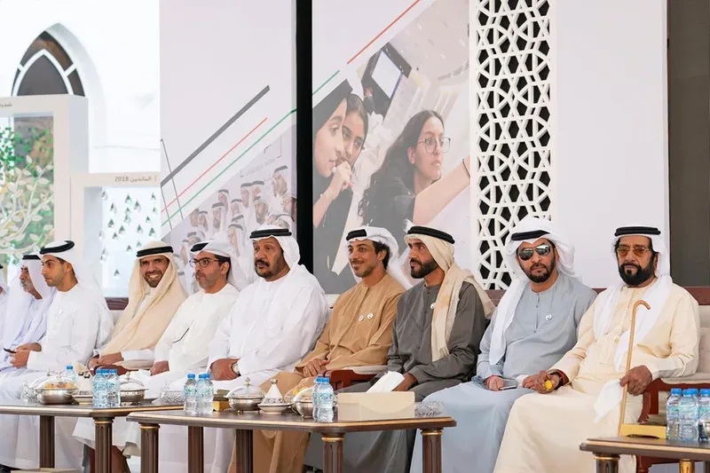 Elegant majlis seating inspired by traditional Emirati architecture and craftsmanship