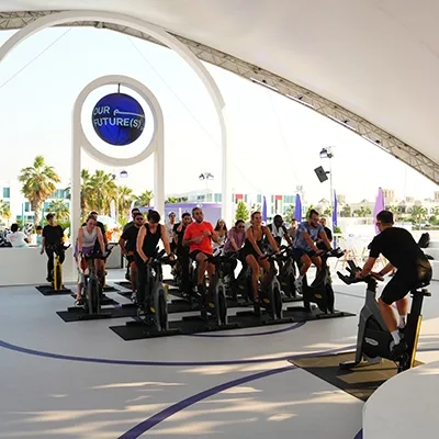 indoor-cycling-fitness-activation