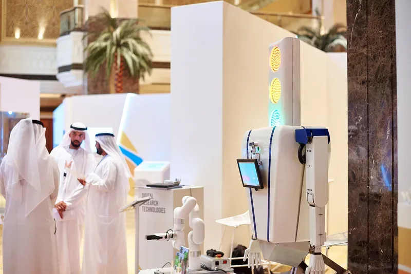 Interactive touch-table allowing visitors to explore green technology projects across developing nations